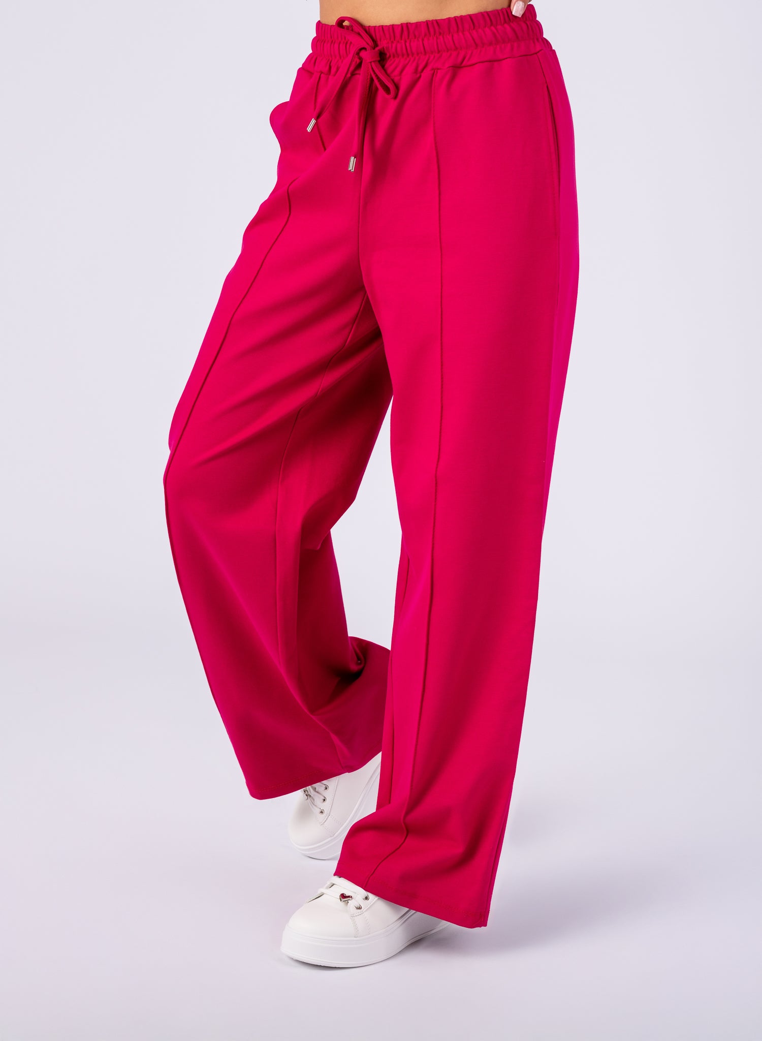 Pantaloni din vascoza groasa,Fucsia