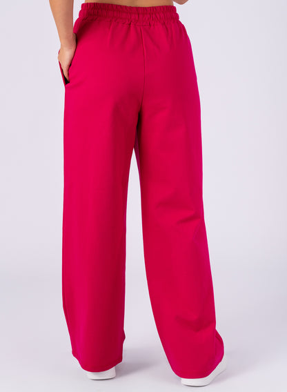 Pantaloni din vascoza groasa,Fucsia